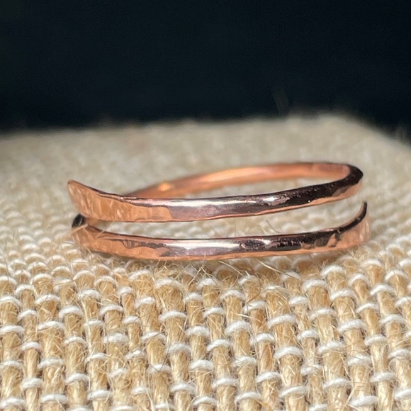 Artisan Adjustable Copper Wrap Ring - Picture 6 of 13